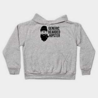 Generic Bearded Hipster - Beard Lover Kids Hoodie